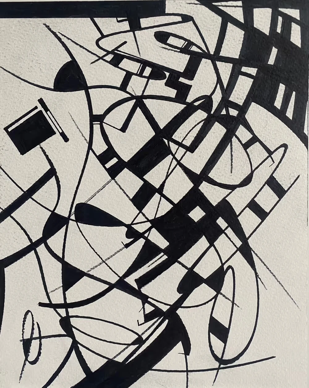 MACROCOSME — 2020, marqueur à encre à l'huile noire sur papier, exemplaire unique 1/1, SEYMR®